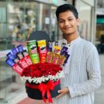 Chocolate with flower Box