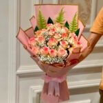 Sweet Pink Rose Charm