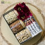 Dry Nuts with chocolate & Flower