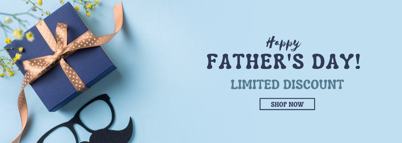 Blue Father's Day Special Promotion Banner