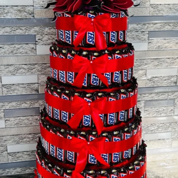 130 Pcs Snickers Chocolate Tower