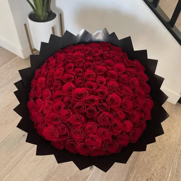 150 Pcs Red Rose Bouquet – Ultra-Luxury Grand Romantic Statement in Dhaka