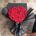 150 Red Rose Heart-Shaped Luxury Bouquet