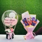 Happy New Year 2026 Balloon & Chocolate Bouquet