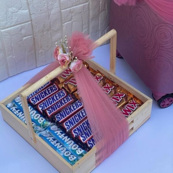 Premium Chocolate Gift Tray with Snickers, Bounty & Twix