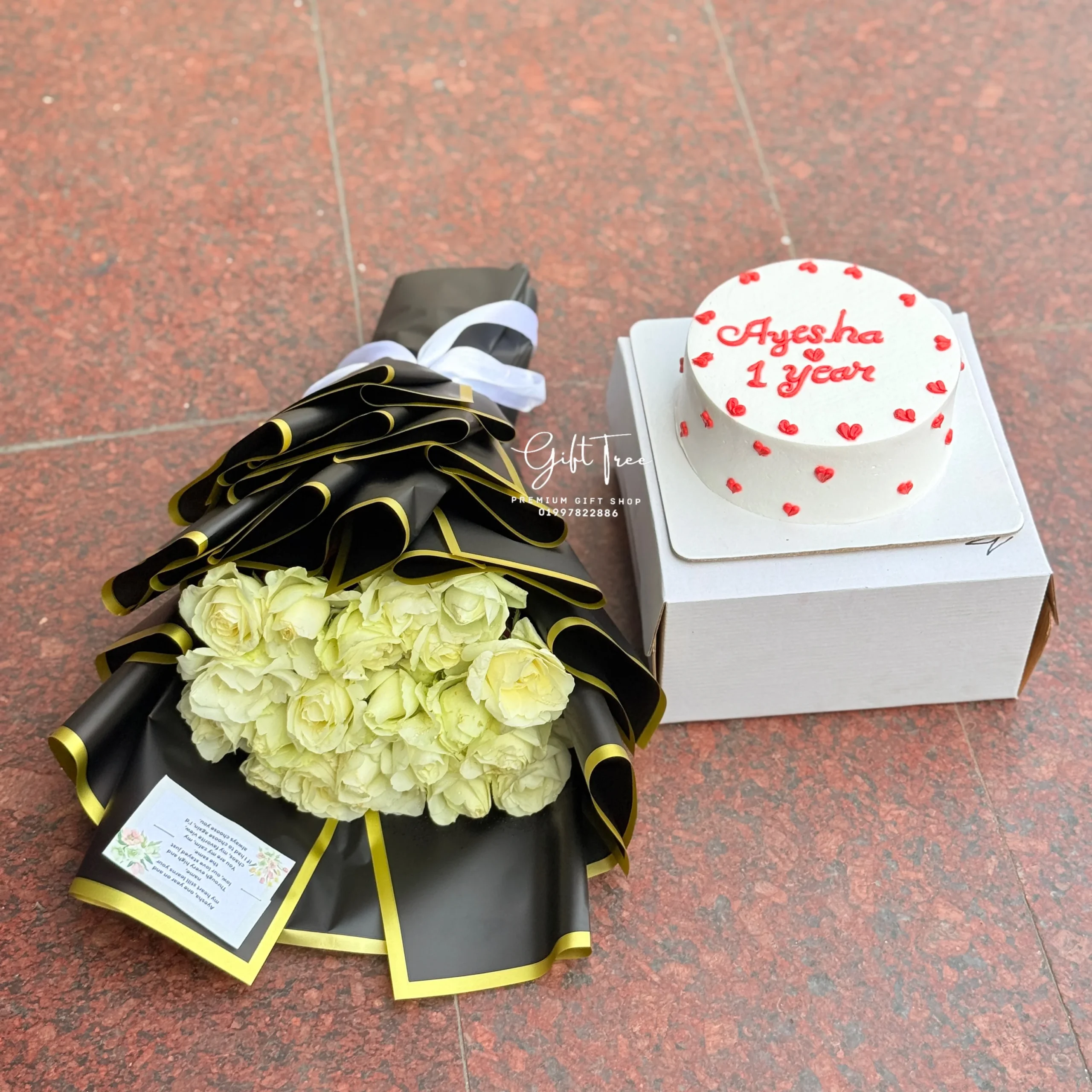 Natural White Rose Bouquet with Cake – Elegant Gift for Birthday & Anniversary in Dhaka Natural White Rose Bouquet with Cake – Elegant Gift for Birthday & Anniversary in Dhaka