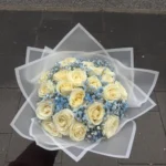Elegant White Rose Luxury Bouquet
