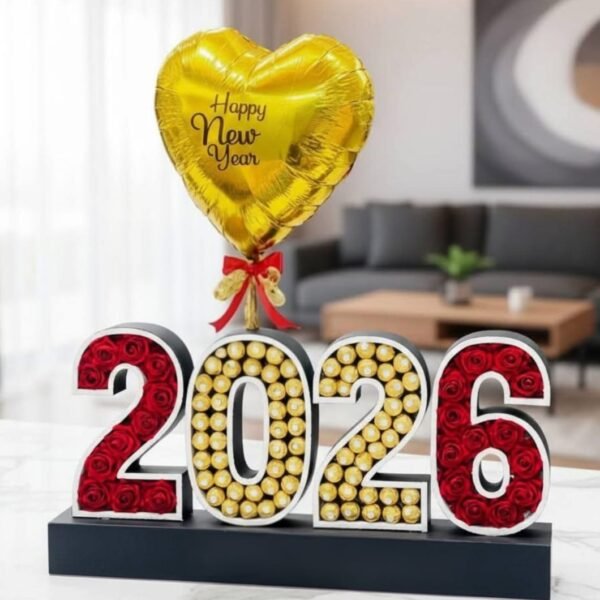 2026 Ferrero Rocher & Rose Number New Year Gift