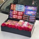 Makeup & Chocolate Rose Gift Bouquet