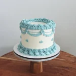 Azure Elegance Designer Cake – 1KG Luxury Cream Cake