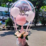 Balloon Bouquet with Artificial Flowers