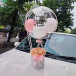 Balloon Bouquet with Natural Roses01
