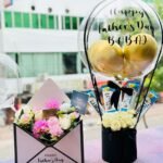 Balloon Bouquet with rose envelope