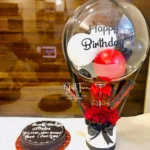 Birthday Hamper with Cake & Flowers Chocolate