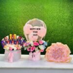 Happy New Year 2026 Luxury Chocolate & Flower Set