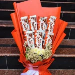 Luxurious White Rose Arrangement with Kinder Bueno – Gift Tree BD