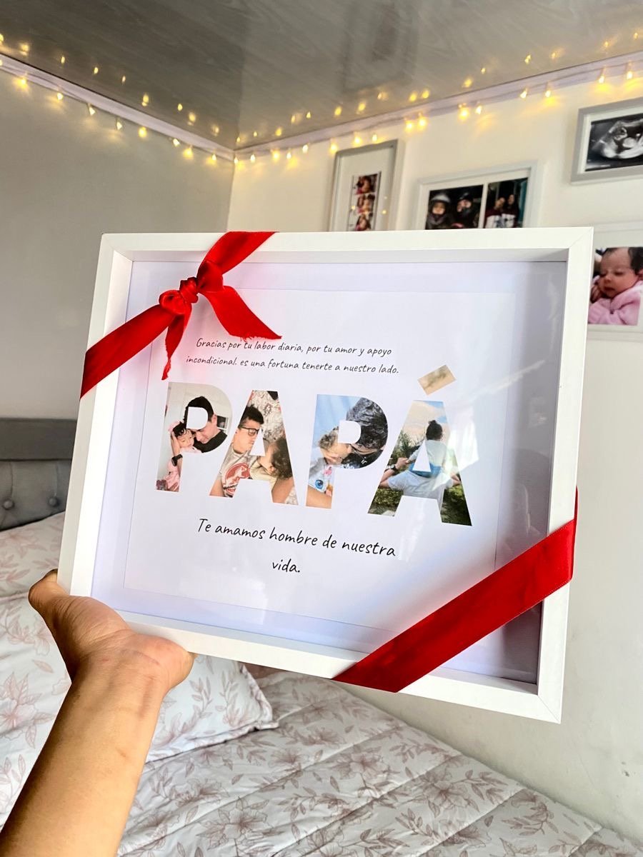 Papa-Photo-Frame-White.jpg Papa Photo Frame White - Image 1