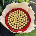 Large Ferrero Rocher Chocolate Bouquet with Rose