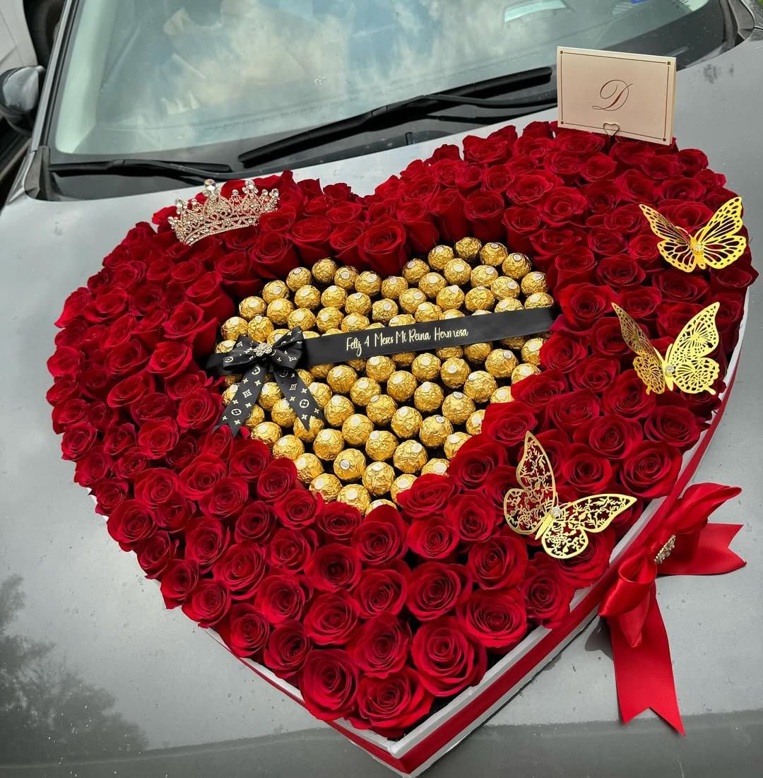 WhatsApp Image 2026-01-27 at 06.06.26 (2) Heart-shaped Red Rose & Ferrero Rocher Box - Image 1