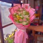 White & Pink Rose Bouquet
