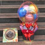 Balloon Bouquet with cake chocolate