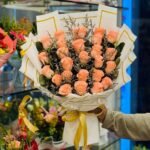 Chinise Pich Rose Bouquet