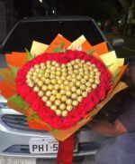 Happy New Year Rose Box with Balloon - Image 3