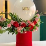 Premium Luxuries balloon Hamper with Flower