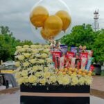Flowers With Chocolate & Balloon Hamper