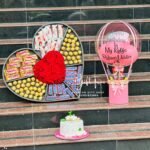 luxury Box with Cake & Balloon Bouquet