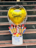 Apology Blossom Cake a Sweet Gesture with Flowers, Balloons, and Chocolate - Image 2