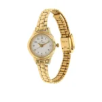 Titan Quartz Analog White Dial Stainless Steel Strap Watch for Women - Image 2