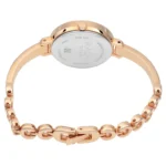 Titan Quartz Analog Champagne Dial Stainless Steel Strap Watch for Women - Image 4