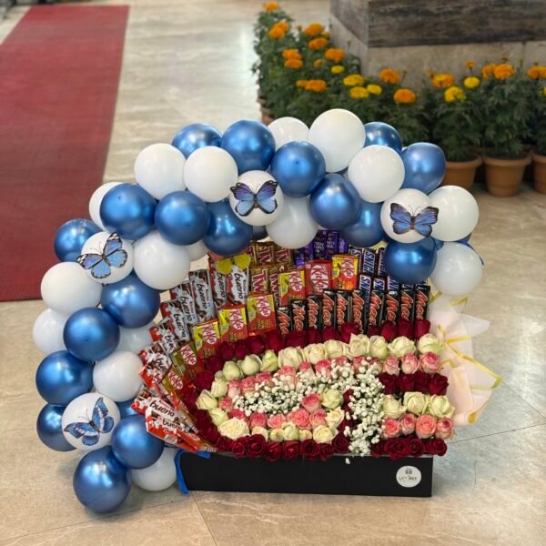 Premium Chocolate & Flower Box