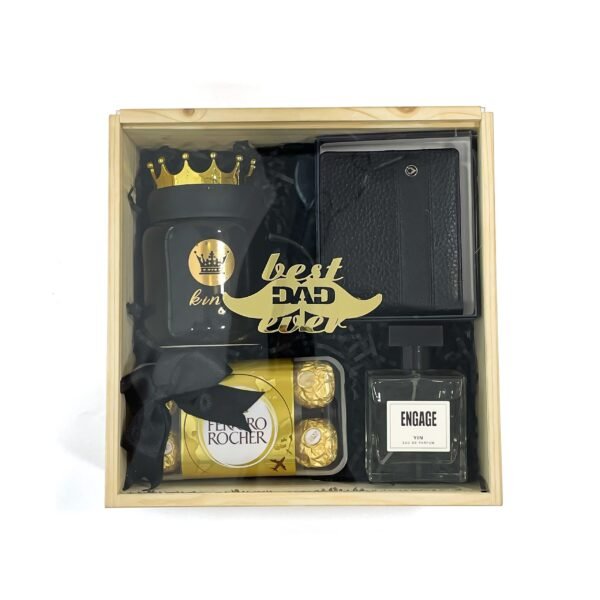 Luxury Father’s Day Gift Box with Wallet, Perfume & Ferrero Rocher