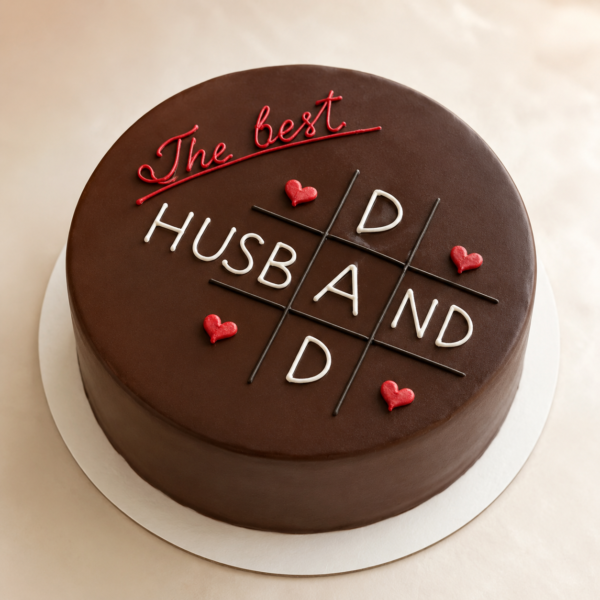 Best Husband Chocolate Cake – Romantic Designer Cake