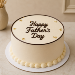 Elegant Father’s Day Vanilla Cake
