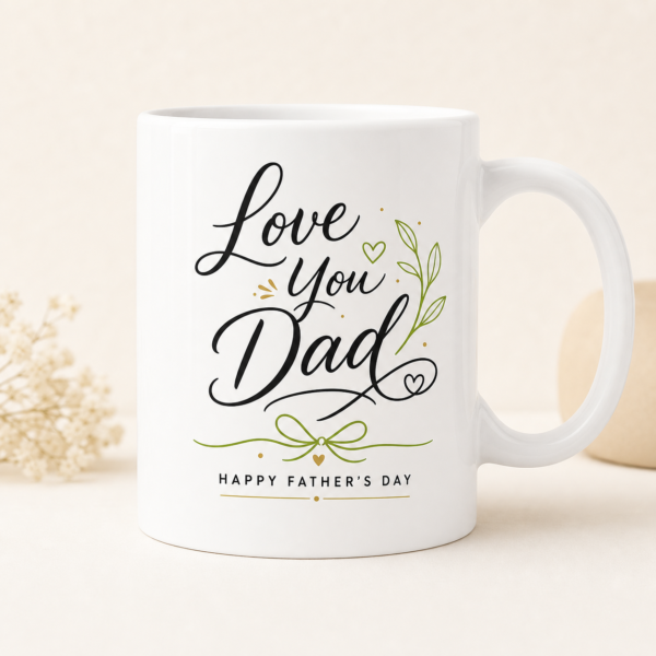 Love You Dad Mug – Personalized Father’s Day Coffee Mug